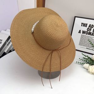 ALLCh <strong>Straw</strong> Beach Cowboy <strong>Hats</strong> Outdoor Travel Casual Beach-Brimmed Dome Wide Fur <strong>Hat</strong> with Hand Embroidery Trapper <strong>Hat</strong> Style - Product Image 5