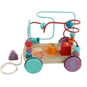 Juguete de animales para bebé, laberinto de cuentas de Madera, Juguetes didácticos, Madera, venta al por mayor - Product Image 4