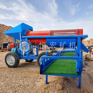 Crible rotatif mobile 80 TPH pour le tri des déchets de compost et de <span class=keywords><strong>terre</strong></span> de surface avec moteur diesel et convoyeur - Product Image 4