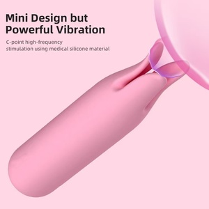 Giocattolo del sesso adulto 10 vibrazione di frequenza Mini vibratore del Silicone, masturbatore femminile, forte bastone di massaggio orgasmico di terremoto - Product Image 4
