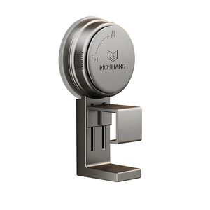 Moshang Crochet à ventouse rond poli sans perçage pour rangement mural et support d'évier de salle de bain - Product Image 1