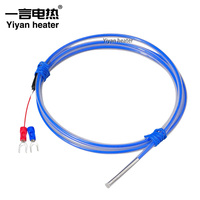 Sensor de Temperatura de Termopar de Acero Inoxidable de Alta Temperatura, Tipo K, E, J, con Resorte Industrial Ajustable
