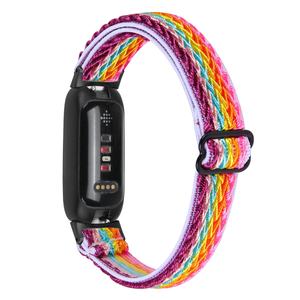 Bracelets de rechange en Nylon souple pour enfants, bracelet Flexible pour <span class=keywords><strong>Fitbit</strong></span> <span class=keywords><strong>Inspire</strong></span> 3, accessoires de montre à boucle noire - Product Image 2