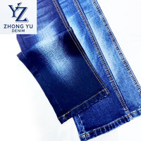 Tissu denim sergé extensible teint en fil, 70% Coton 28% Polyester 2% Spandex, 13.0 oz, grammage lourd, écologique, couleurs personnalisables, pour vêtements