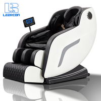 Fauteuil de massage professionnel LEERCON 4D à gravité zéro, portable, pliable, pour le corps entier, avec étirement thaïlandais, luxe, compresse chaude automatique