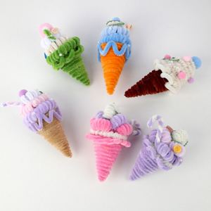 ชุดงานฝีมือเด็กสมัยใหม่ DIY ชุดอุปกรณ์ศิลปะจากเชลล์สเต็ม  ท่อโพลีเอสเตอร์สำหรับทำของตกแต่งไอศกรีม ของประดับงานปาร์ตี้วันเกิด - Product Image 6