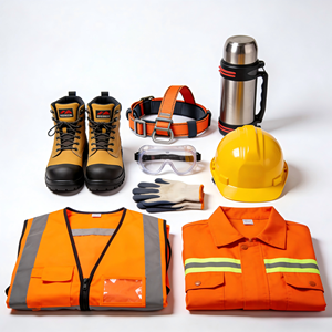 Ensemble cadeau promotionnel avec logo personnalisé, lunettes de sécurité, casque, gants, vêtements de travail pour la sécurité au travail, sécurité des employés - Product Image 6