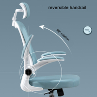 2024 mobilier de bureau moderne accoudoir confortable chaise de bureau ergonomique en maille pivotante réglable avec support de tête