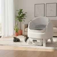 AutoScooper 11 Bac à litière intelligent pour chat, double mode (automatique et manuel), nettoyage automatique, contrôle des odeurs, plastique écologique, facile à nettoyer