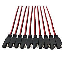 Kabel Ekstensi Daya DC Baterai Otomotif SAE 2-Pin Linkyou Quick Disconnect, Selubung PVC, Konduktor Tembaga, 0-36V, Dapat Disesuaikan