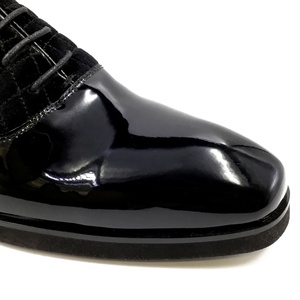 Nuevos Zapatos de Vestir de Invierno de Alta Calidad, Hechos a Mano en Italia, con Logotipo Personalizado, de Cuero Genuino Negro Brillante, Diseño Original de Marca para Bodas - Product Image 6