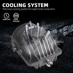 AIF09 12v 3 Inch Fog Lights Foglamp for Toyota Dual Beam Fan Cooling <b>Led</b> Driving Light 3 Color App Control <b>Led</b> <b>Projector</b> Lens - Product Image 4