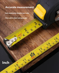 थोक पावरलिफ्ट TM010 मीट्रिक शाही एब्स टेप माप 3 मीटर/5 मीटर/7.5 मीटर/10 मीटर भारी शुल्क स्टील 19/25 मिमी ब्लेड चौड़ाई मैनुअल लॉक - Product Image 5
