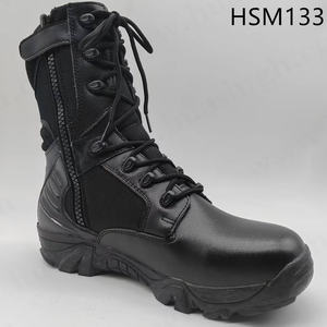 Botas de Combate ZYF, Elite Mission Training Multi, Disponibles en Negro/TAN, Resistentes a Desgarros, de Cuero de Gamuza Natural, Botas de Desierto HSM133 - Product Image 4
