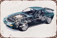 Décoration Murale 20x30 Plaque Métallique Vintage Voiture Moto Faible MOQ Affiche Auto Collection Art pour Man Cave Garage