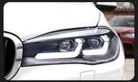 Faros Delanteros LED de Alta Luminosidad para X5 F15 12V 2014-2018, Sistema de Iluminación Delantera Profesional, Conjunto de Faros de Repuesto