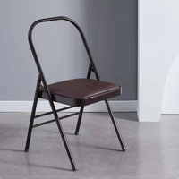 Chaise de yoga épaissie, chaise d'assistance Iyengar, chaise de yoga à surface en PU, chaise auxiliaire, chaise pliante