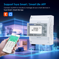 Medidor de Energía Wifi Eastron SDM630-WIFI TY con Certificación MID Tuya, 100A Clase 0.5 Bidireccional Trifásico, Medidor Eléctrico de Riel DIN