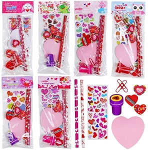 Sevgililer günü kırtasiye oyuncak çeşitliliği seti Goodie çantası sevgiliye ödülleri ödüller parti iyilik okul sınıf değişim hediyeler - Product Image 1