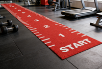 Gazon artificiel de haute densité pour salle de sport, 15 mm, anti-abrasion, piste de sprint pour luge, tapis de sol pour salle de sport intérieure