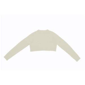 Cárdigan de cuello en V de lana y Cachemira para mujer personalizado OEM manga larga fina con ajuste suelto - Product Image 4