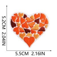Patchs personnalisés orange, broderie mignonne hibou, applique fleur marguerite d'été, étoile de mer Kawaii à thermocoller pour vêtements d'enfants, décoration DIY