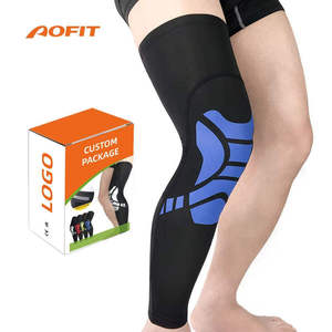 Manchon de compression AOFIT pour jambe, genouillères de longueur intégrale pour le sport, le cyclisme, la course à pied, le basketball, pour hommes et femmes - Product Image 1