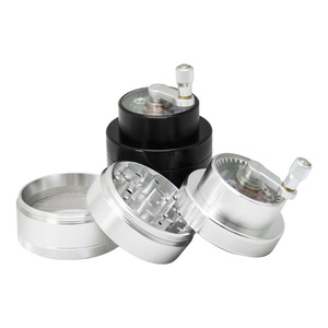 Nuovo di vendita a caldo 4 strati 63mm in lega di alluminio accendini e accessori per fumatori - Product Image 5