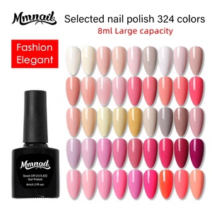 ชุดสีทาเล็บหลากหลายสไตล์,กาวทาเล็บสีแดงดำขาวชมพูแข็ง - Product Image 5