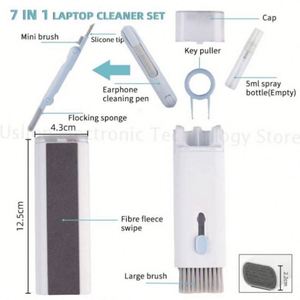 Multifunctional Electric Cleaning Brush Kit for <b>Electronic</b> Devices Eco-Friendly Nylon Brush-<b>Keyboard</b> Earphones Phone Cleaner - Product Image 6