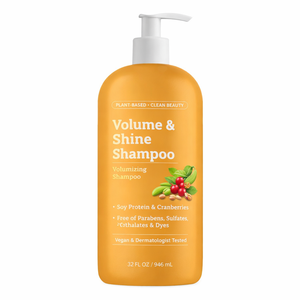 Champú Voluminizador para Cabello Fino, Champú que Aumenta el Brillo con Proteína de Soya y Extracto de Arándano, Fórmula Vegana a Base de Plantas - Product Image 1