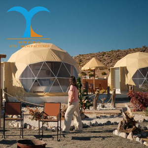 Tienda de campaña de cúpula <span class=keywords><strong>Glamping</strong></span>, tragaluz y ventanas de ventilación, tienda de boda multicolor a prueba de viento para <span class=keywords><strong>Glamping</strong></span> Nature Resort, novedad - Product Image 6