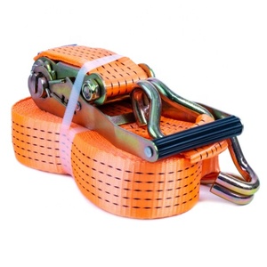 Correas de carga de poliéster Correas de trinquete de 50mm Cinturón de amarre de 5 toneladas Amarres de trinquete - Product Image 1