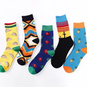 Calcetines Hombres Felices Divertidos a Granel Al Por Mayor <span class=keywords><strong>De</strong></span> Algodon Personnalisation Calcetines - Product Image 1