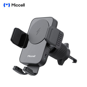 Support de téléphone de <span class=keywords><strong>voiture</strong></span> Miccell en gros avec charge rapide sans fil 15W pour grille d'aération de <span class=keywords><strong>voiture</strong></span> et smartphone - Product Image 1