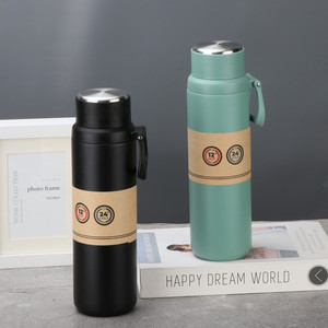 Custom 800ml 1000ml Double Wall 304 Stainless Steel Water Bottle Vacuum Insulated Handle 12-24 Hours Thermal Performance for - Product Image 3