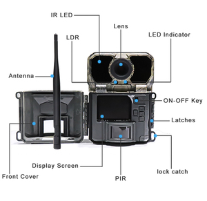 Pièges <span class=keywords><strong>Photo</strong></span> à Vision nocturne 4G Scout LTE piste de chasse thermique de sécurité caméra <span class=keywords><strong>Gsm</strong></span> solaire 4g sans fil - Product Image 5