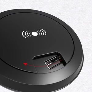 Sản phẩm mới nhất 2025 3 trong 1 15 Wát đồ nội thất nhúng USB C USB Một bàn văn phòng sạc không dây nhanh - Product Image 3