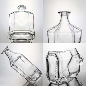 Botellas <span class=keywords><strong>de</strong></span> <span class=keywords><strong>Whisky</strong></span> <span class=keywords><strong>de</strong></span> Vidrio <span class=keywords><strong>de</strong></span> Lujo <span class=keywords><strong>de</strong></span> Forma Única <span class=keywords><strong>de</strong></span> 500 ml, 700 ml, 750 ml, 70 cl, 75 cl, Botellas Personalizadas para Brandy, Ginebra, Ron, Licor, Vodka, Tequila - Product Image 2