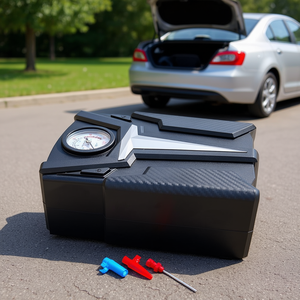 Compresor de Aire Portátil para Auto de 12V, Inflador Eléctrico de Neumáticos con Inflador Automático de 100 PSI para Autos - Product Image 2