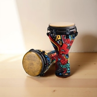 Wholesale Musical Instruments Hand Percussion Drum Colorful Djembe 8/10/12 Inch African Drum Master's Drum Sheepskin Heads