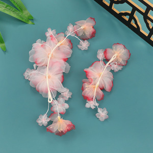 Nouvel accessoire capillaire fleur dégradé rose fait main Printemps 2026, nouvelle pince à cheveux fleur, accessoire capillaire fleur perforée pour coiffure - Product Image 4