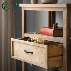 Vintage Distressed <b>Sideboard</b> A60 Living Room Cabinet With <b>Storage</b> 3 Compartments American Country Style Decorative Furniture - Product Image 4