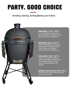 2025年製 オープレックス チャコールスモーカー バーベキュー カマド 22インチ 大型 カマドグリル BBQ アウトドアガーデン用 - Product Image 6