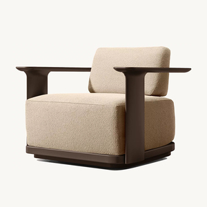Ensemble de canapés de jardin en aluminium au design moderne, mobilier d'extérieur, canapé modulaire en métal pour hôtel, villa, parc, terrasse extérieure - Product Image 4