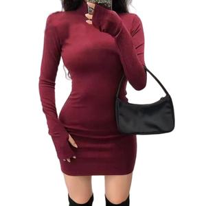 Jupe longue décontractée pour femme en velours, personnalisée et ajustée aux hanches - Product Image 3