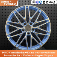 Jantes en alliage d'aluminium GUDE à 5 trous 5x114.3, 18-19 pouces, noires, pour voitures particulières Toyota, Honda, Buick, Chevrolet et Peugeot