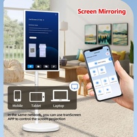 Téléviseur intelligent Android 22-32 pouces Full HD LCD avec écran tactile, portable, sur roulettes, batterie intégrée pour l'éducation et les entreprises