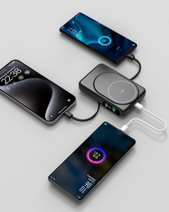 Banque d'alimentation à charge rapide Qi2 10000mah, compatible avec les séries <span class=keywords><strong>iPhone</strong></span> <span class=keywords><strong>12</strong></span>/13/14/15/16, prend en charge la charge des Airpods - Product Image 4