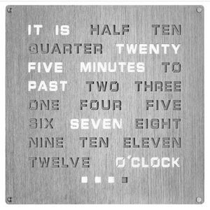 Elektronik kelime saatini aydınlatın, LED ışık ekranlı siyah boya - Product Image 2